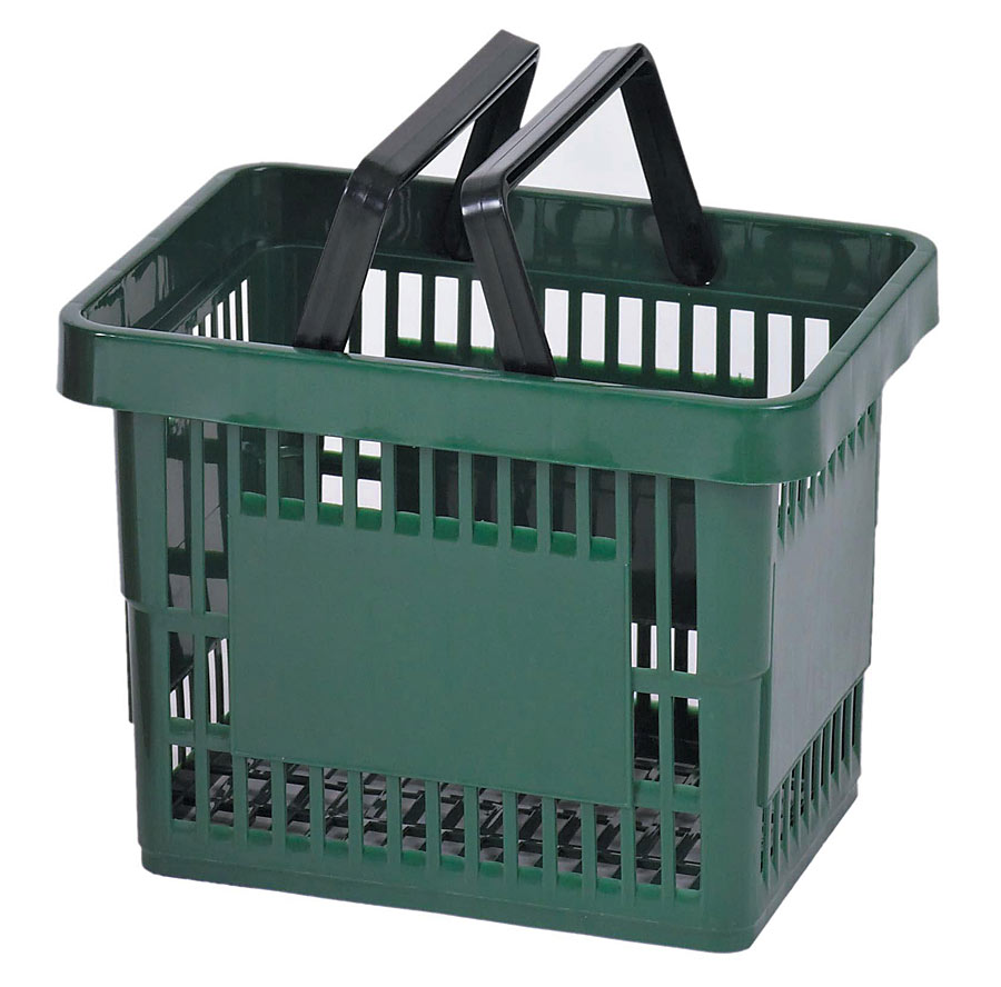 13 Liter 100% Polypropylene Plastic Shopping Hand Baskets