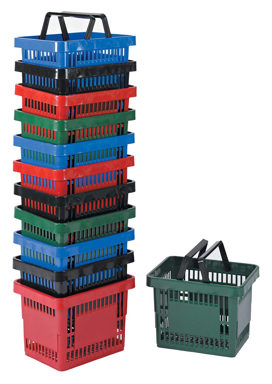 13 Liter 100% Polypropylene Plastic Shopping Hand Baskets