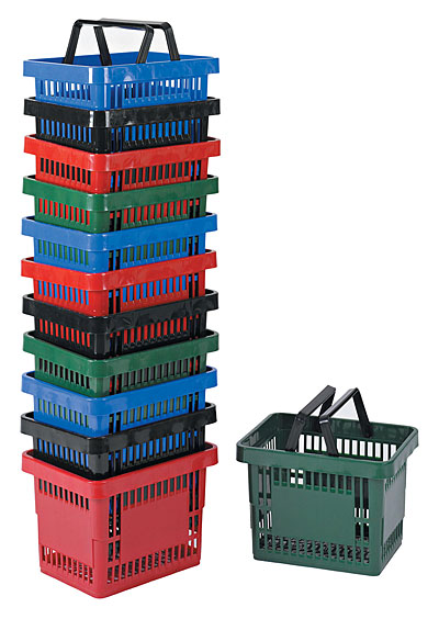 13 Liter 100% Polypropylene Plastic Shopping Hand Baskets
